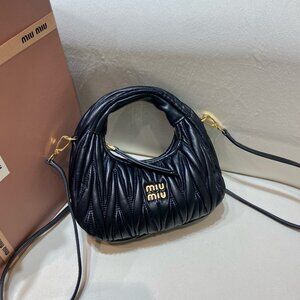 Miu Miu Arcadie Matelassé Nappa Leather Bag